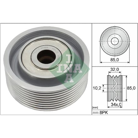 Schaeffler Ina Poly-V riemgeleiderpoelie INA 532 0919 10