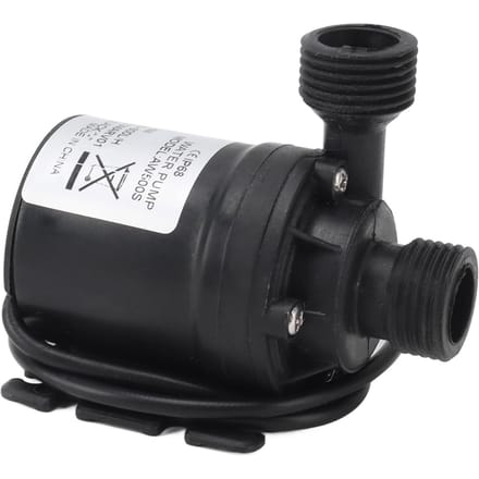 Pompe à eau submersible IP68 étanche Faible bruit Sans fuite Pompe de circulation d'eau filetée DC12V 19W