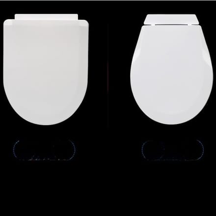 Verdikde toiletbril - Kinderpotje - Potjestraining thuis - Softclose mechanisme - 33-44cm - Wit