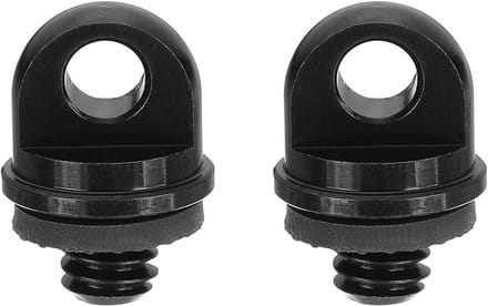Camera Schroefhouder - Bevestigingsschroef Statief - Camera Beveiligen - Duurzame Aluminiumlegering - 2 Stuks 1/4 Inch - Zwart