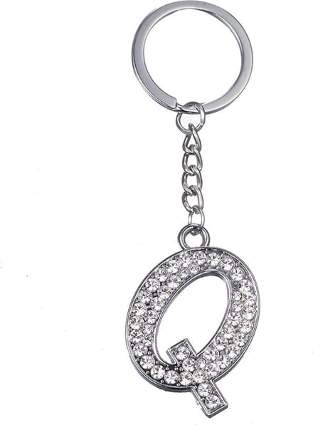 Sleutelhanger Diamant Letter - Q