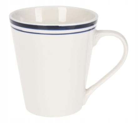 Excellent Houseware Serie - Porseleinen Mok - 330ml - Elegante Ontwerp - Met Handvat