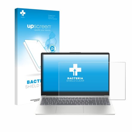 upscreen - Screenprotector voor HP Laptop 15-fd0710ng - Folie Beschermfolie transparant antibacterieel