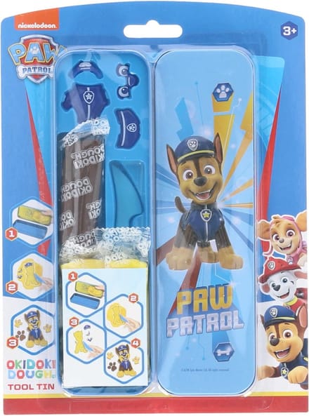 Canenco PAW Patrol OkiDoki Clay Storage Tin 3D with Accessories