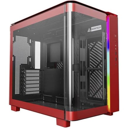 MONTECH KING 95 Tempered Glass ARGB Midi-tower PC-behuizing Rood