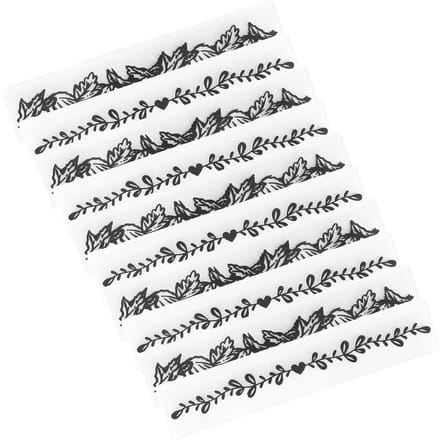 10 Pièces Dossiers de Gaufrage en Plastique Gabarit Gaufré Bricolage Fabrication de Cartes Scrapbooking Outil d'Artisanat en Papier white