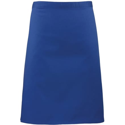 Premier Unisex Volwassenencollectie Halflang Taille Schort (Koningsblauw)
