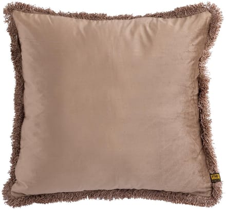 PTMD Nous Sierkussen - 60x3x60 cm - Fluweel - Taupe