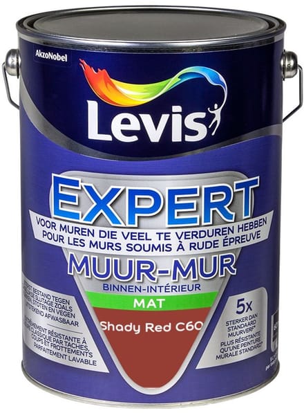 Levis - Expert Muur Binnen Mix - Shady Red C60 - Mengverf - 5 L