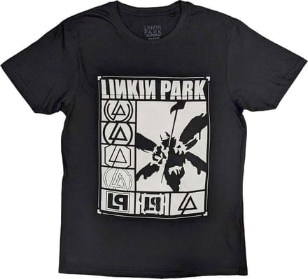 Linkin Park - Logos Rectangle Heren T-shirt - S - Zwart
