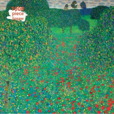 Adult Jigsaw Puzzle Gustav Klimt: Poppy Field - 1000-Piece Jigsaw Puzzles - Flame Tree Studio