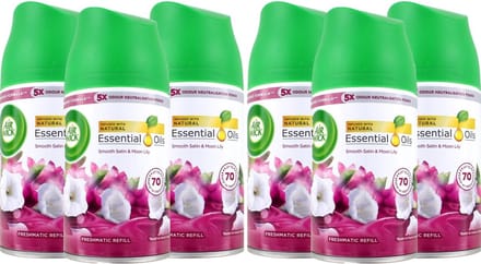 Air Wick - Luchtverfrisser - Navulling - Smooth Satin & Moon Lily - 250ml x 6