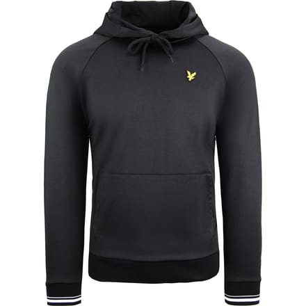 Lyle & Scott Tipped Tricot Heren Zwarte Hoodie