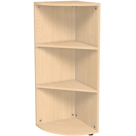 PALENQUE hoek boekenkast, 3 OH, B 400 x D 400 x H 1104 mm, beukendecor