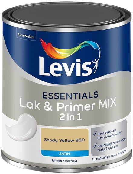 Levis - Essentials Lak & Primer Mix - Shady Yellow B50 - Mengverf - 1 L