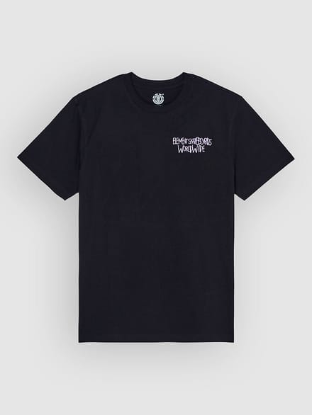 Element Couching T-shirt Met Korte Mouwen Zwart S Man