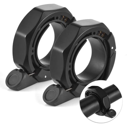 Fietsbel Fietsringbel met luid helder geluid voor mountainbike racefiets elektrische fiets 2 PCS zwart