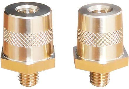 Dailygoods - 2 Stuks M8 Batterij Terminal Connector Messing Adapters