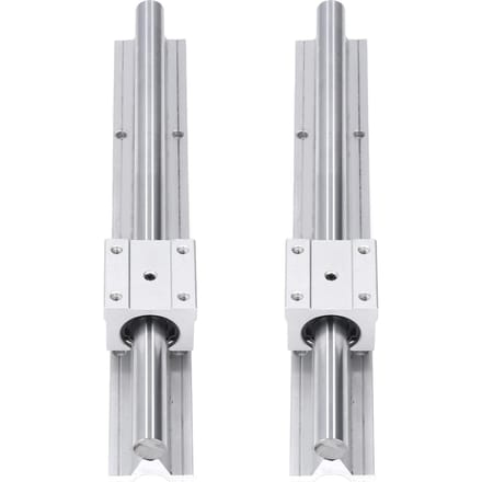 2 stuks Lineaire Railgeleiding 300mm Bewegingsas Geleideweg CNC Onderdelen met Schuifblok SBR16