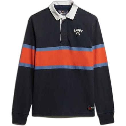 Superdry - Vintage Athletic Stripe Rugby Top - Heren - Tops