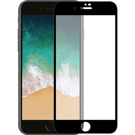 iPhone 7 screenprotector gehard glas Edge to Edge - Zwart