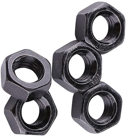 Dailygoody - Moer M3 - Zeskantmoeren set - Corrosiebestendig - Zwart