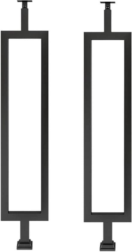 Trapleuning Spindels - Moderne Balusters - Veilige Trappen - Kantelbare Beugel - 2 Pack - Zwart