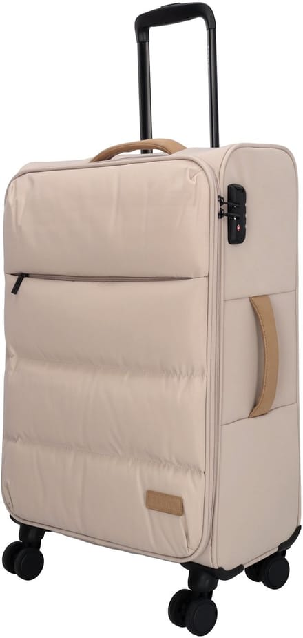 Zebra Trends Elske Koffer - M - Medium - Softcase - Recycled - Lichttaupe
