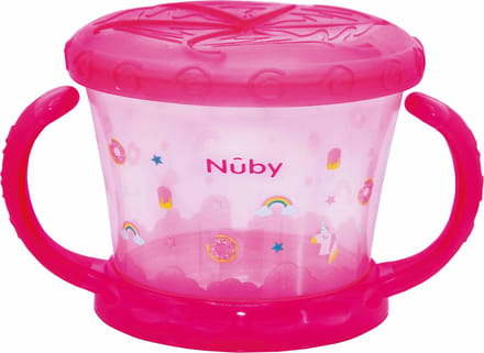 Nûby - Koekendoosje - "Snack keeper" - Roze - 12m+