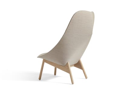 HAY Uchiwa Fauteuil gestoffeerd - Flamiber CreamA5/Canvas 244 - lak op waterbasis