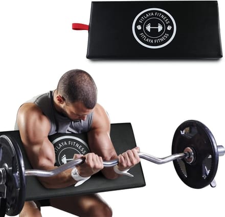 Preacher Curl Plank voor Biceps & Triceps Training - Voor Barbell en Dumbbell Thuistraining