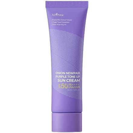 [ISNTREE] Onion Newpair Purple Tone Up Zonnecrème SPF 50+ PA++++ 50ml gray