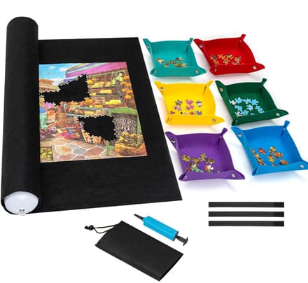 ApexArte® Puzzeltafel - Puzzelmat - Puzzelmap - Puzzelbord - 2000 Stukjes - Zwart