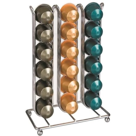 Distributeur de capsules Nespresso - Ibili - Vesubio - Acier chromé - Contemporain - Design