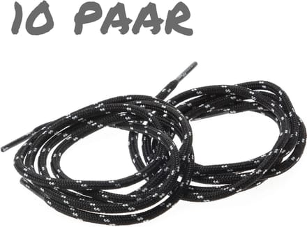 Grisport Werkschoen veters - zwart/grijs - 140cm , per 10 paar.