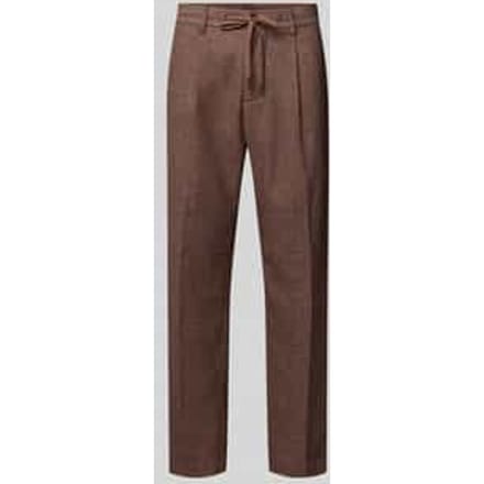 Tapered broek van wol, model 'LEROY'