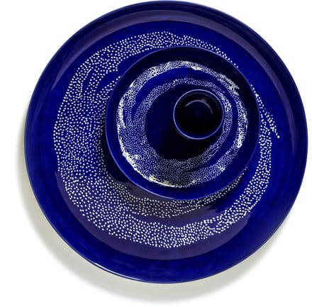 Serax - Ottolenghi Feast - Bord S - Donkerblauw/Wit - 19 Ø - 2 stuks