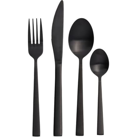SILVERCREST RVS bestekset 16-delig (Zwart)