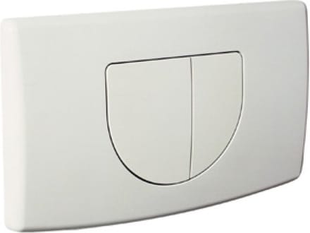 Plieger Spring bedieningsplaat - frontbediening - dubbele spoeltechniek - wit