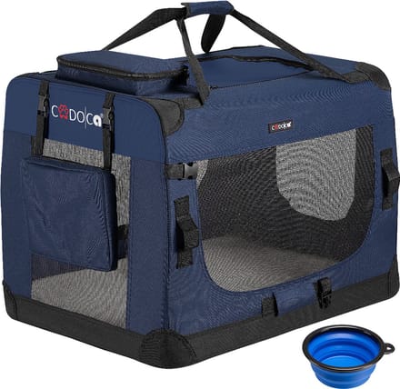 Cadoca Honden & Katten Reismand L - 70x52x50cm - Marine Blauw