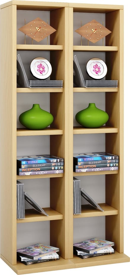 Houten CD DVD-standaard Plankkast Opbergstandaard Milano