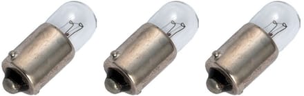 Signaallamp Ba9s 24V 2W - 83 mAh - 3 stuks - T9 Gloeilamp Ø9mm - 23mm - 2500K - Dimbaar
