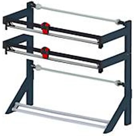 Rocholz dubbele snijstandaard module, horizontaal, snijbreedte 1250 mm, B 1590 x D 970 x H 1740 mm