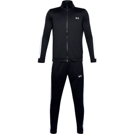 Under Armour UA Rival Knit Track Suit-BLK Heren Trainingspak - Zwart - Wit