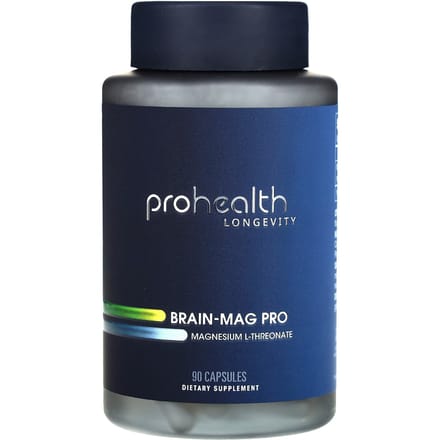 ProHealth Longevity, Brain-Mag Pro, Magnésium L-Thréonate, 90 Gélules