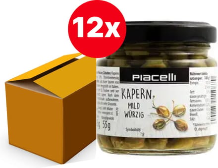 Kappertjes mild-pittig 95g - Doos 12 stuks