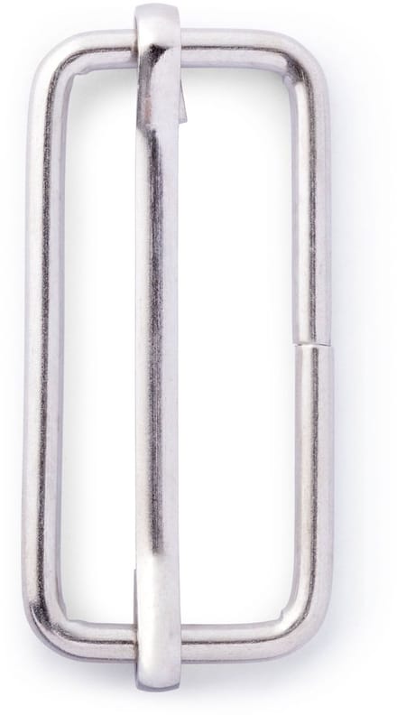 Regelbare gesp 40 mm zilverkleurig