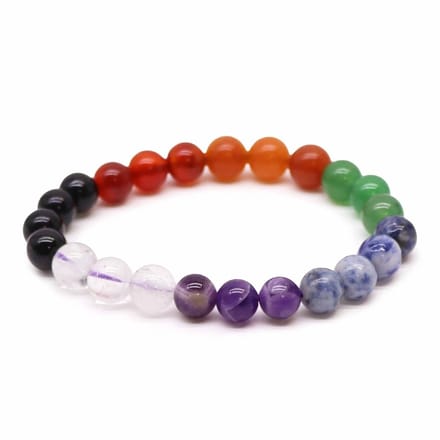 Chakra Edelsteen Armband – Elastische Kralenarmband – Natuursteen – Dames & Heren
