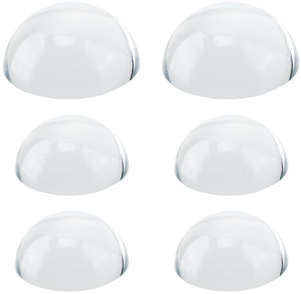 Dailygoods - Set van 6 Glazen Dome Vergrootglazen voor Kantoor en Thuis