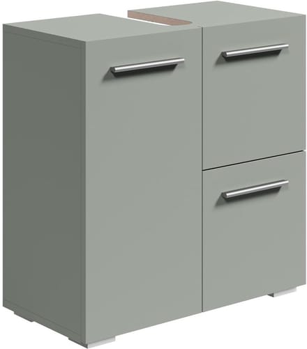 Wastafel Onderkast Met Uitsparing - Wasbak Kast - Badkamermeubel - Groen